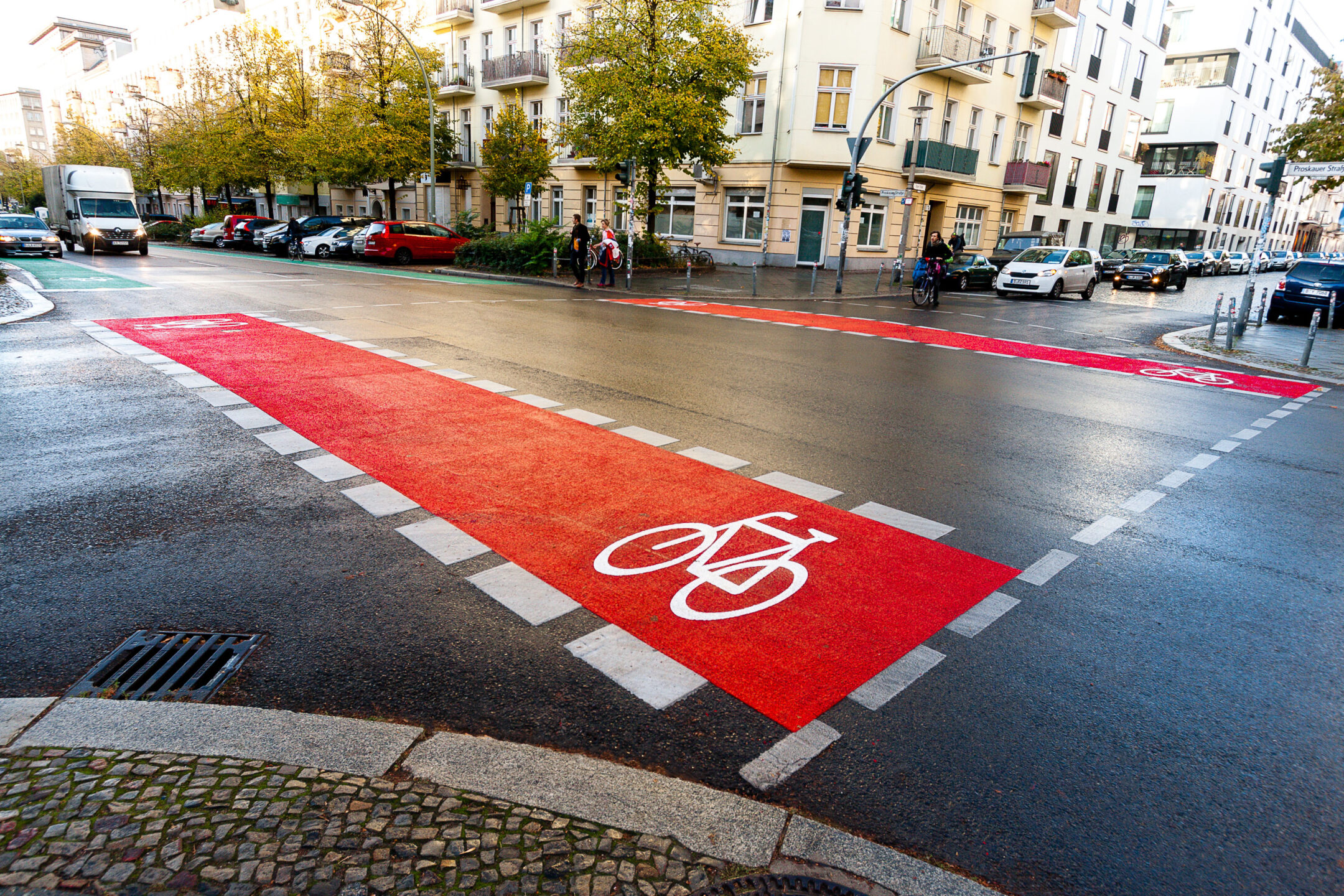 bike lane markings