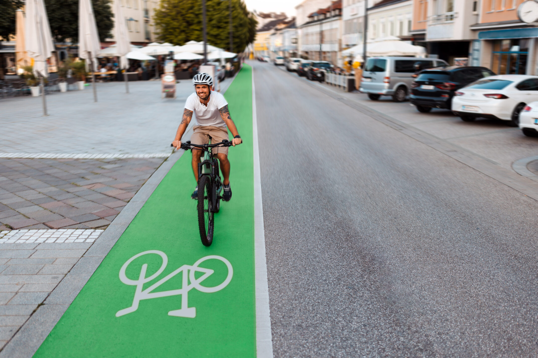 bike lane markings