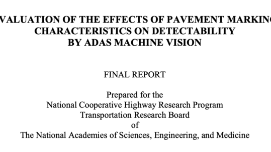 Road Markings for Machine Vision